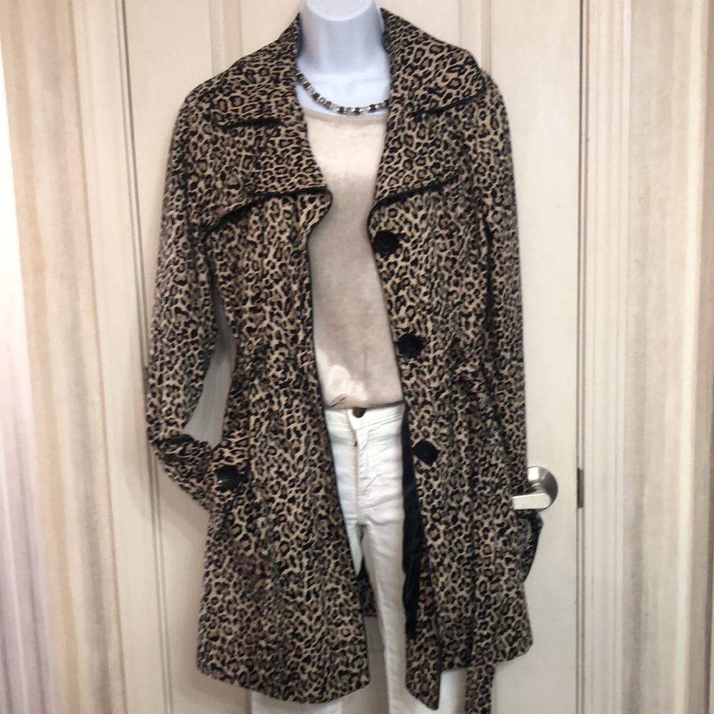 Leopard Trench Coat